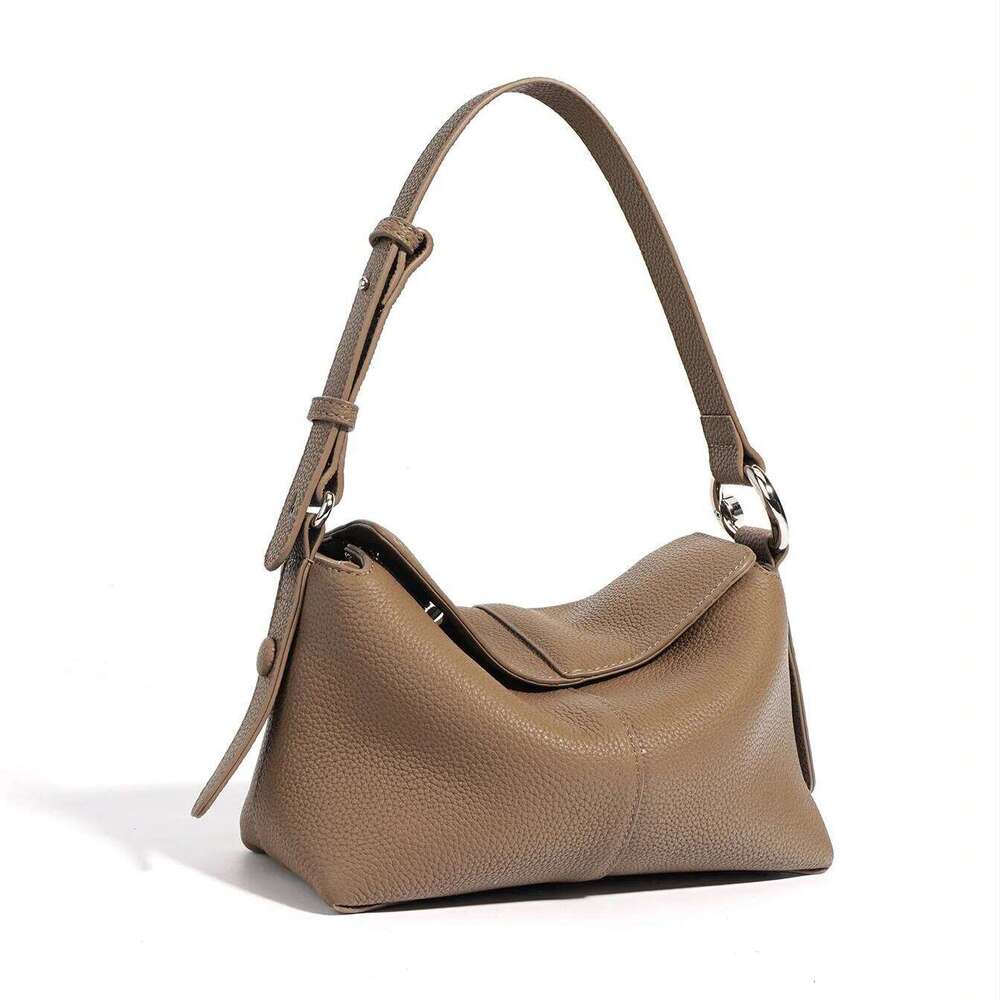 New Women's Genuine Leather Cross Body Pillow Bags Lady Fashion Handbag Casual Female Underarm Messenger Sling Shoulder Bag