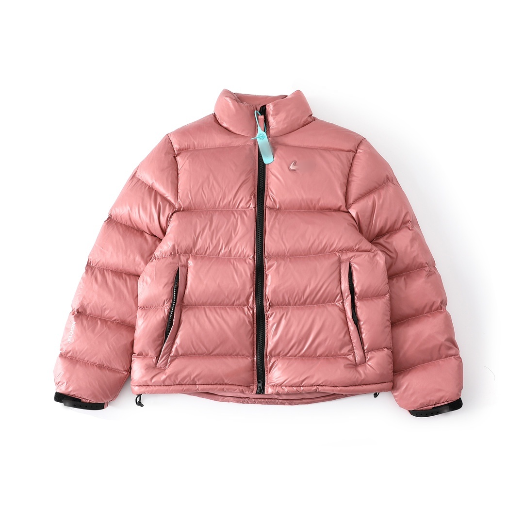 New designer men's and women's standing collar down jackets with duck down classic logo details in place fashionable and versatile