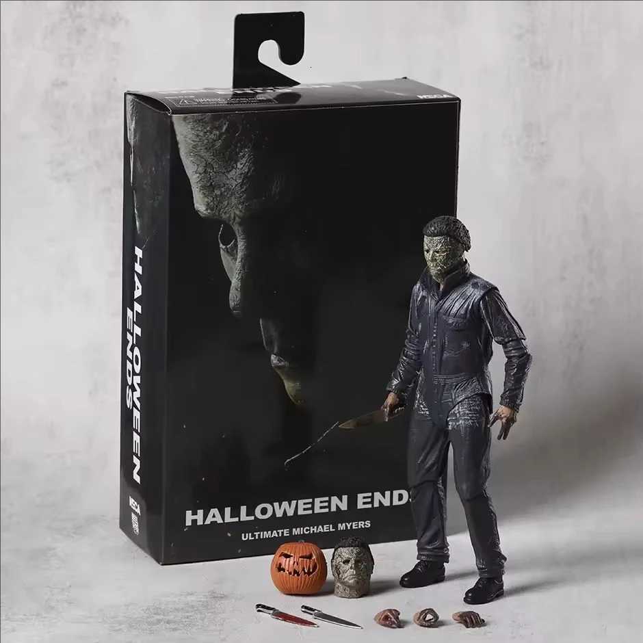 NECA Michael Myers Figure Pumpkin Halloween Ends Ultimate Action Figures Toy Christmas Gift Halloween Horror Decor Toys W250828