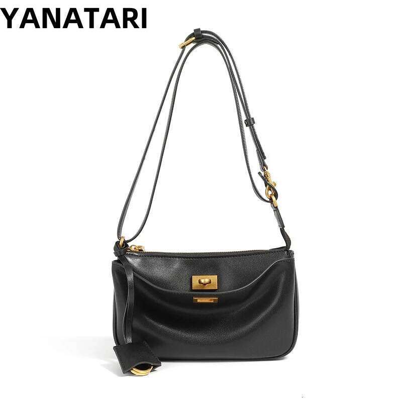 Handbags Female Crossbody Soft Shoulder Bag Women Bags New Fashion 2025 Genuine Cowhide Leather Satchel