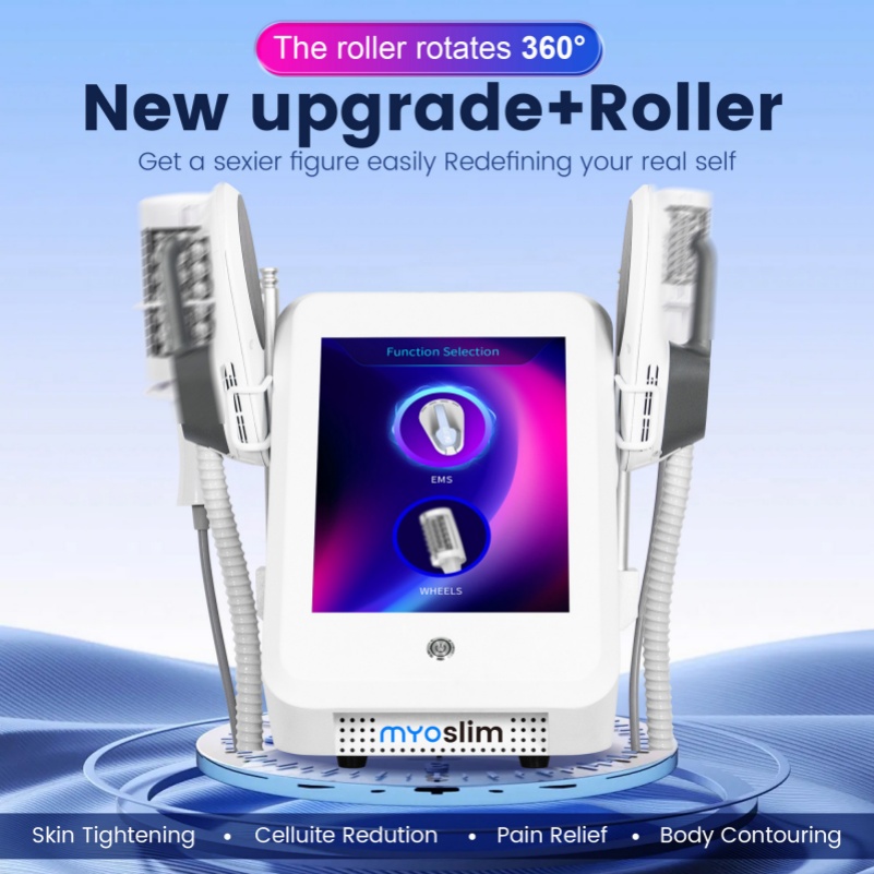 Professional 2 IN 1 200HZ EMS Roller Slimming Cellulite Reduction Inner Ball Roller 360 Degree Infrared Vacuum Roller Massage Beauty Machine