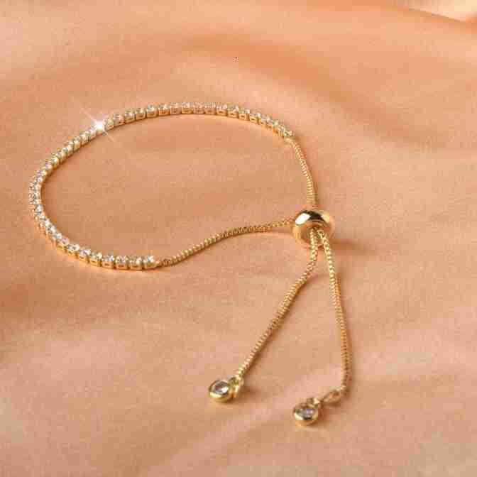 with Positioning Beads, Shiny Light Zircon Inlaid Versatile Bracelet