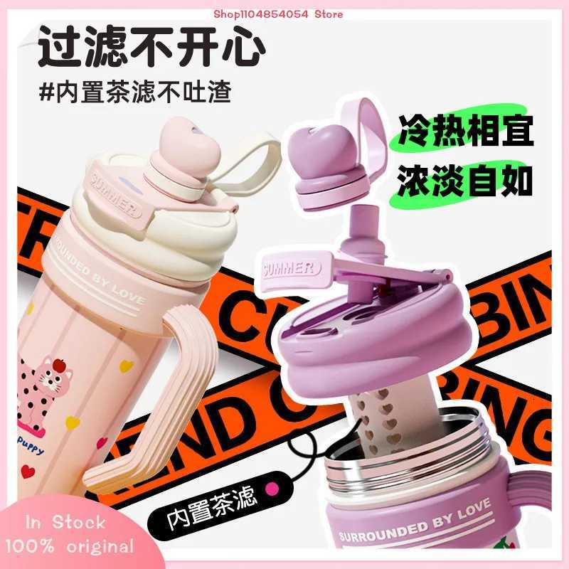 2025 New Cartoon Animation Thermal Insation Bottle 700ml Stainless Steel Straw With Large Capacity Outdoor Portable Cup Y250828 W260226