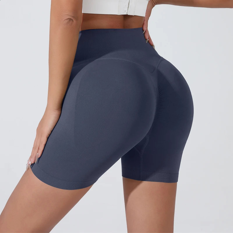 Womens HighWaist Breathable Yoga Shorts for Summer Running Short Tights Leggings Cycling Workout Gym Sports 250910