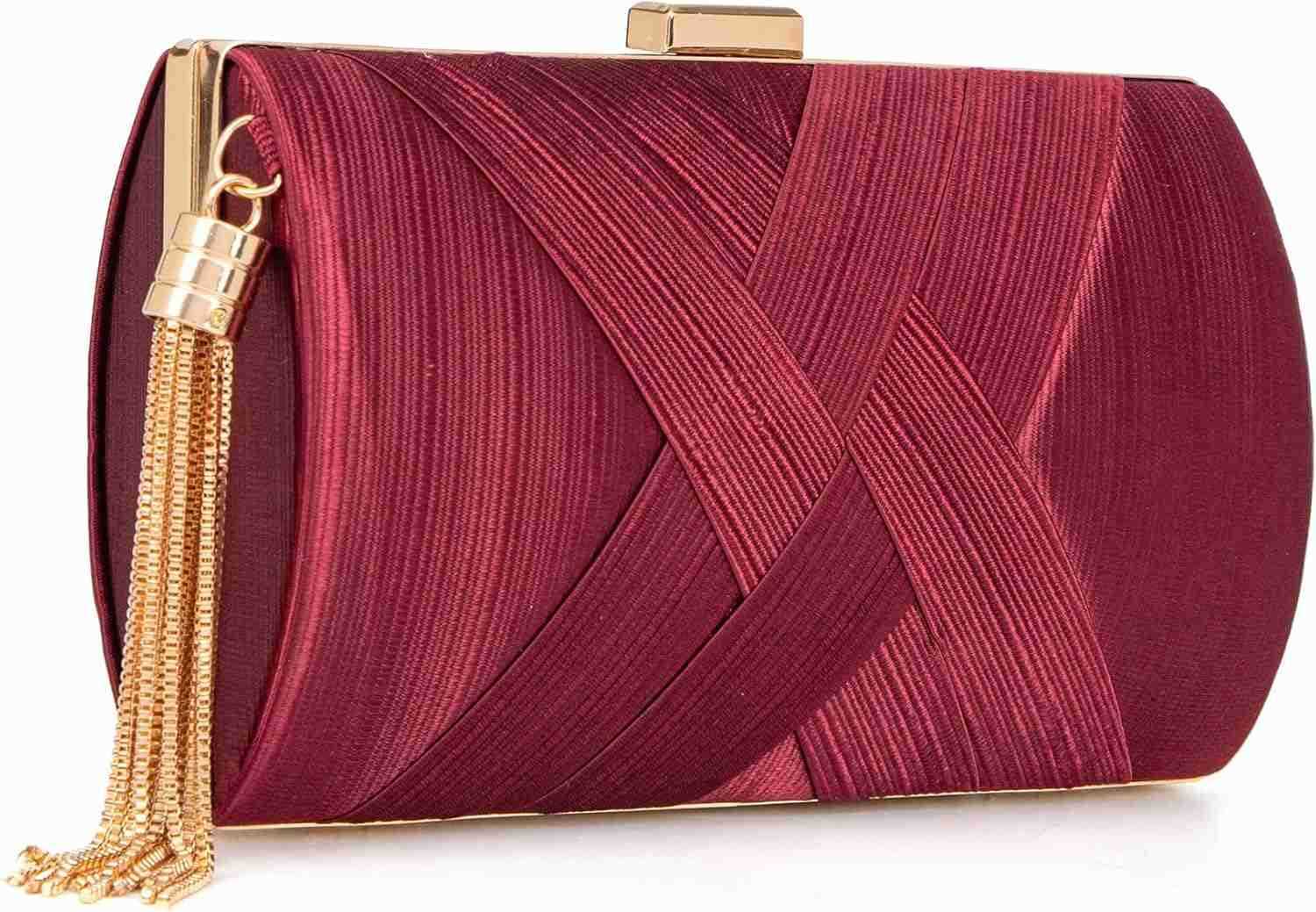 Purses for Women Formal Evening Clutch Purse Shoulder Cross Body Bags for Wedding Party Handbag with Tassel Z25909