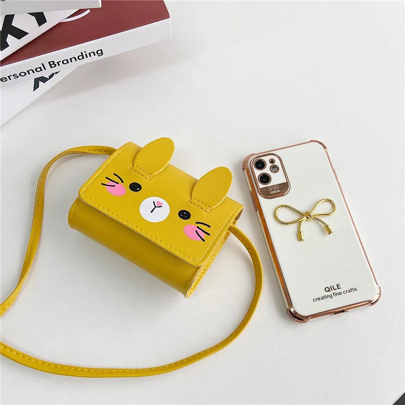 Childrens Accessories Small Shoulder Bag Cute Rabbit BabyGirls Crossbody Bags Cartoon Kids Boys Mini Coin Purse Handbags 250828