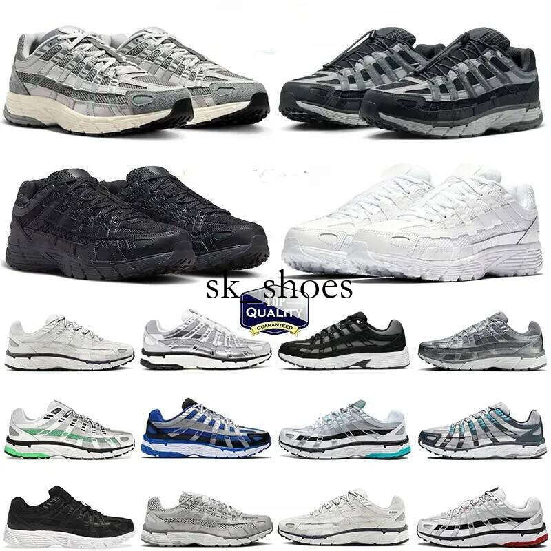 Designer Shoes P6000 trainer P 6000 Men Women Sneakers Metallic Sier Triple Black White Anthracite Grey Outdoor Sports Trainers Casual Running shoes
