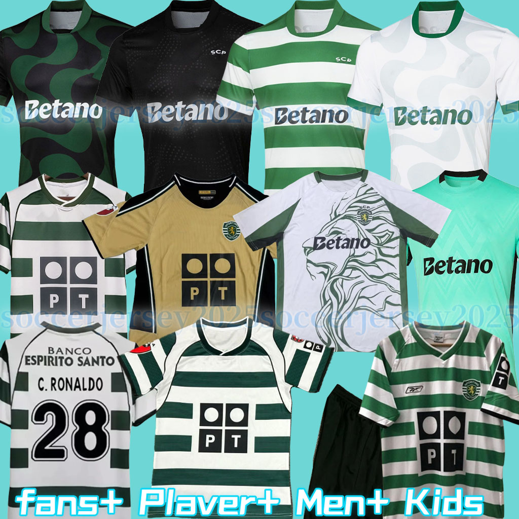 4XL Lisbons Sporting CP 25 26 home soccer jerseys Pink October Lisboa CR7 HJULMAND GYOKERES COATES J.Palhinha PEDRO G. MORITA SARABIA football shirts Men Kids Kit sets