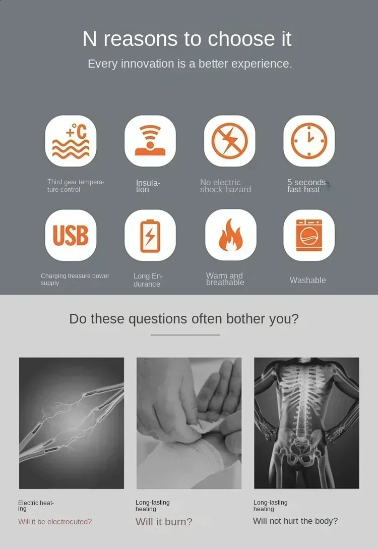 Men Heated Jackets Outdoor Coat USB Electric Battery Long Sleeves Heating Hooded Jackets Warm Winter Thermal Clothing 250827