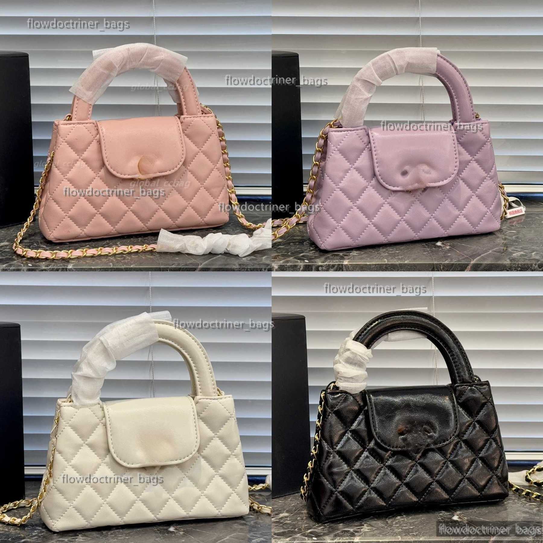 Evening Bags Mini Cute Kel Handbag Girls Designer Purse Shoulder Bag Luxury Leather Check With Gold Buckle Detachable Chain Cross Body Wallet Lipstick Bag Sac Bags 11