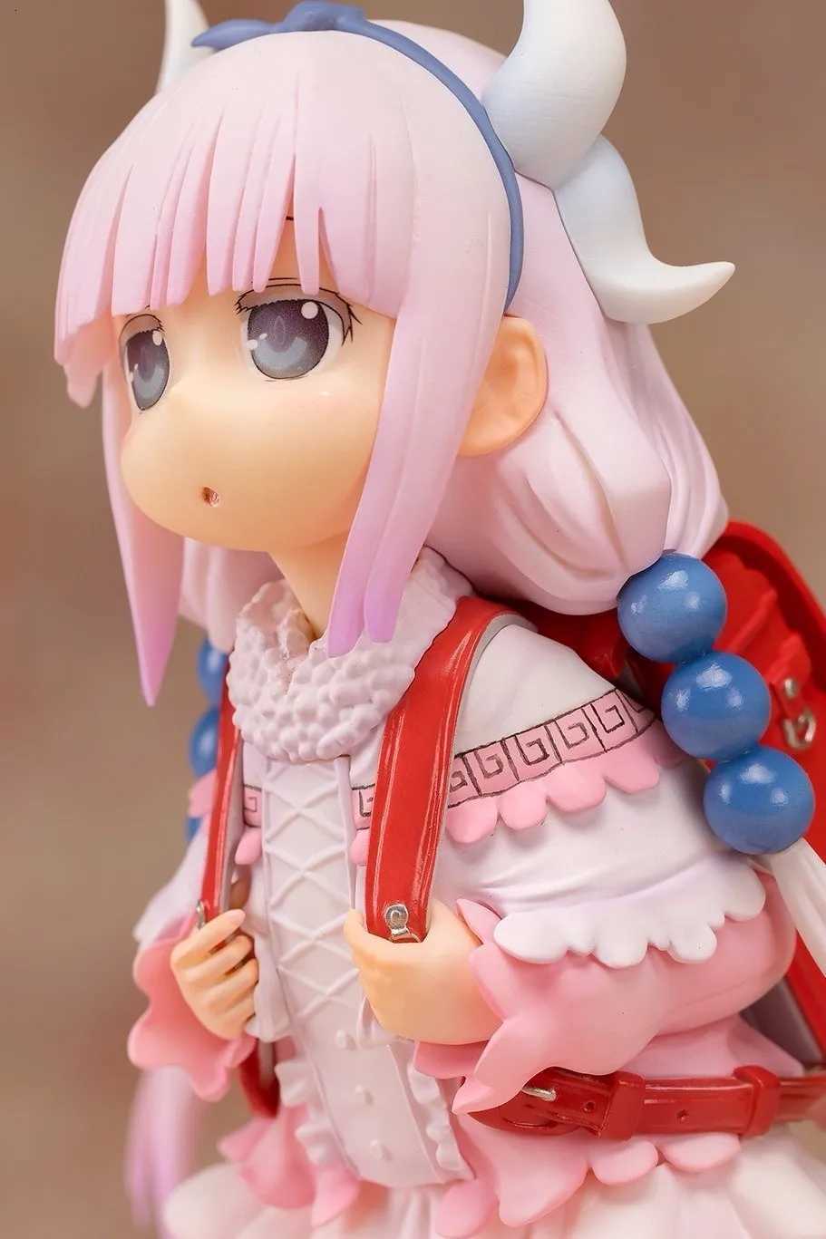 18cm Anime Miss Kobayashis Dragon Maid Kanna Kamui Action Figure PVC Horned Loli Carry Schoolbag Double Tail Collection Model W250828