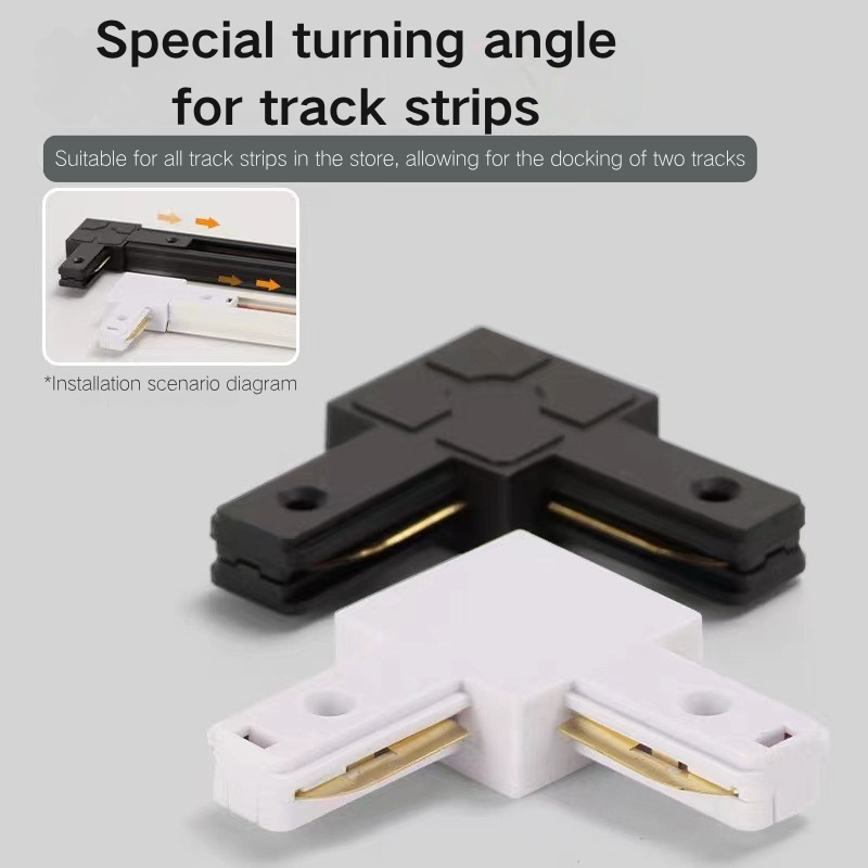 Aluminum Alloy Light Track with Connectors for Halogen LED Spotlights, Commercial Shop Gallery Lighting System Parts 43