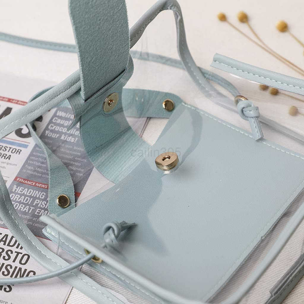 Clear PVC Crossbody Bag Handbag Approved for Stadiums Z25909