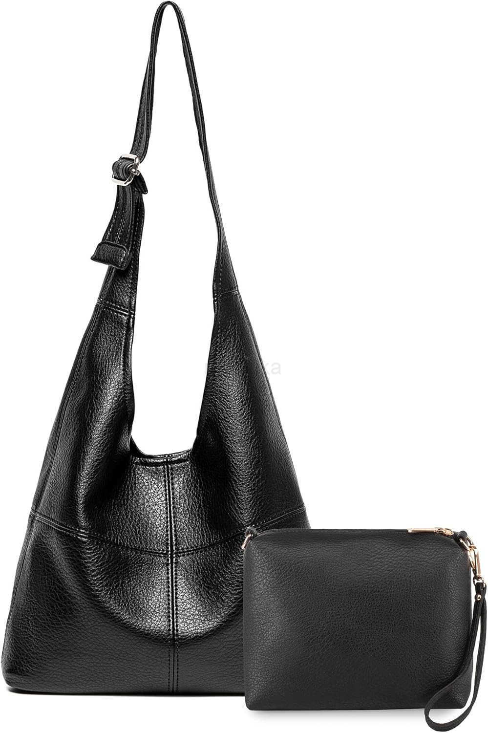 Hobo Bag Purse for Women Ultra Soft Foldable Shoulder Slouchy Handbags with Cosmetic bag M250910