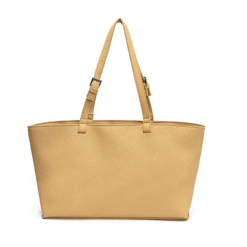 Brand Designer PU Leather Lichee Pattern Women's Shoulder Retro Crossbody Bag Bucket Large Capacity Handbag