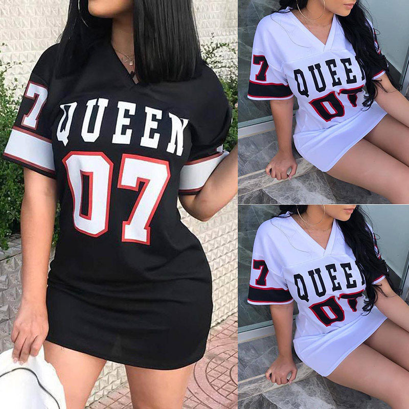 Woman T Shirt Girl Oversize Daily Top Female Creativity Streettshirt V-Neck T-Shirt Casual Clothes