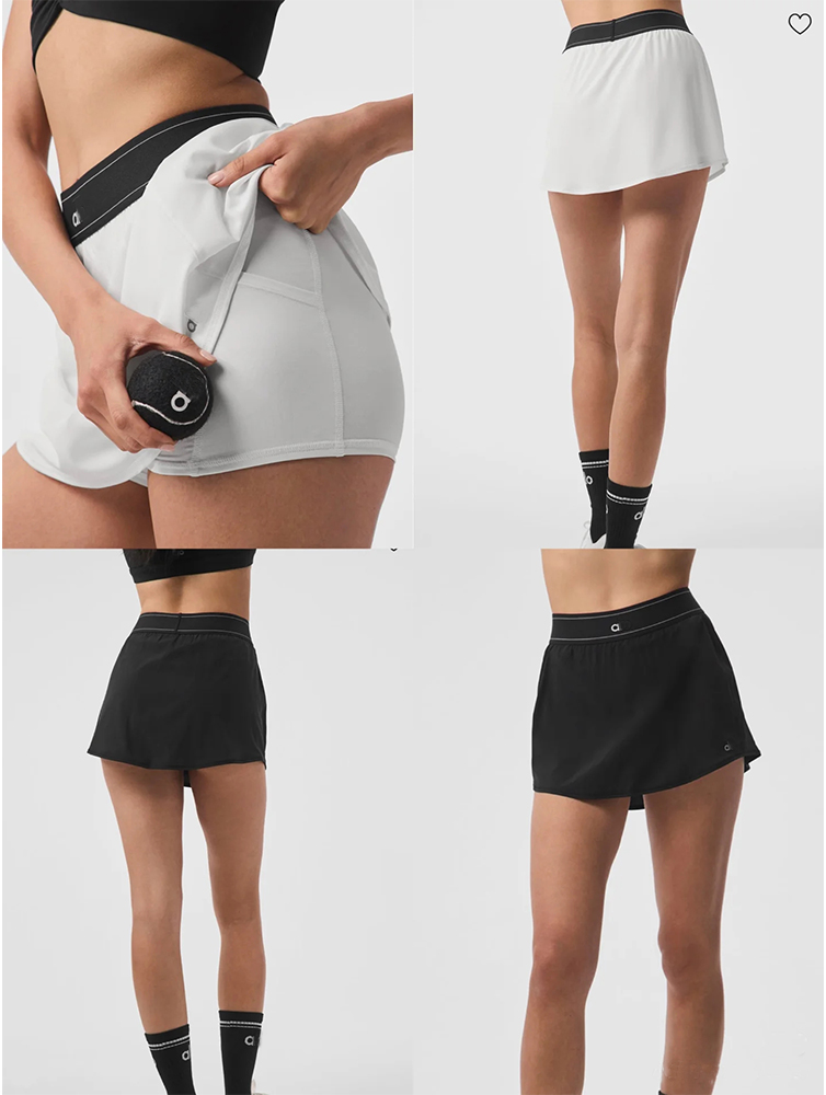 2025 5A New Yoga High-Quality Breathable SKIRT Comfortable Tennis Skirt Breathable Yoga Loose Casual Sports Skirt jacket Sports vest Aloness Women clothes sets