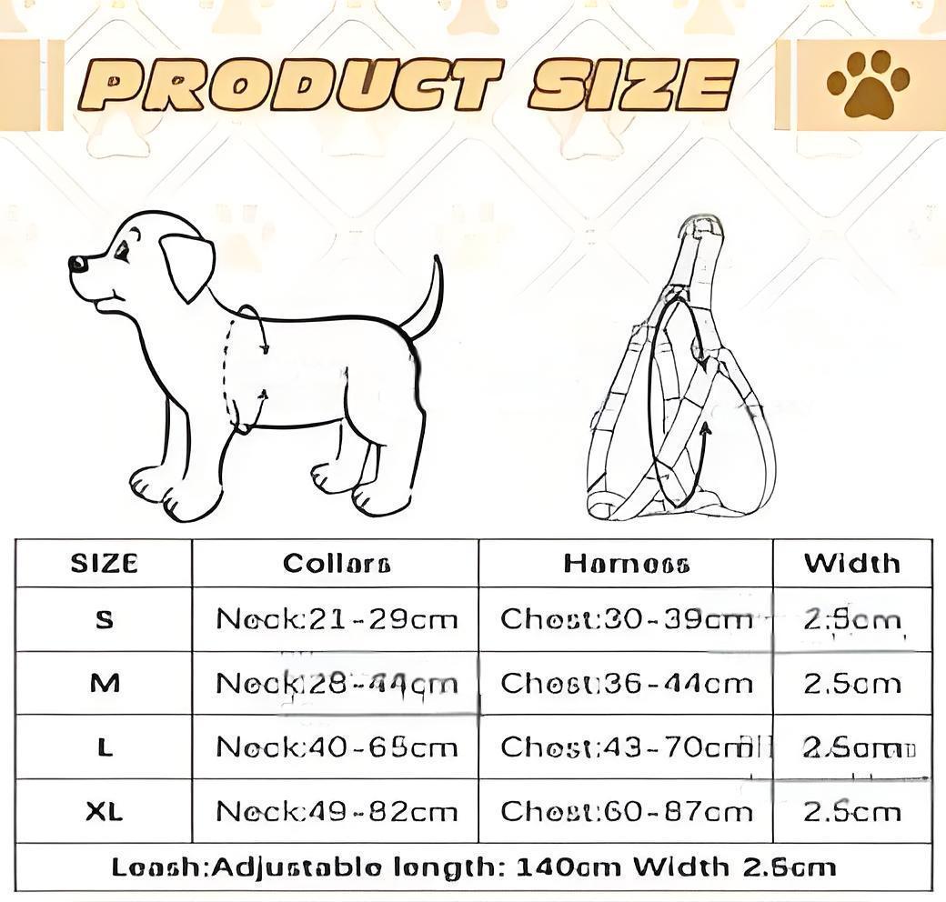 Chic Canine Collection: Versatile Designer Pet Gear Including Adjustable Harnesses & Tails Matching Colors Available
