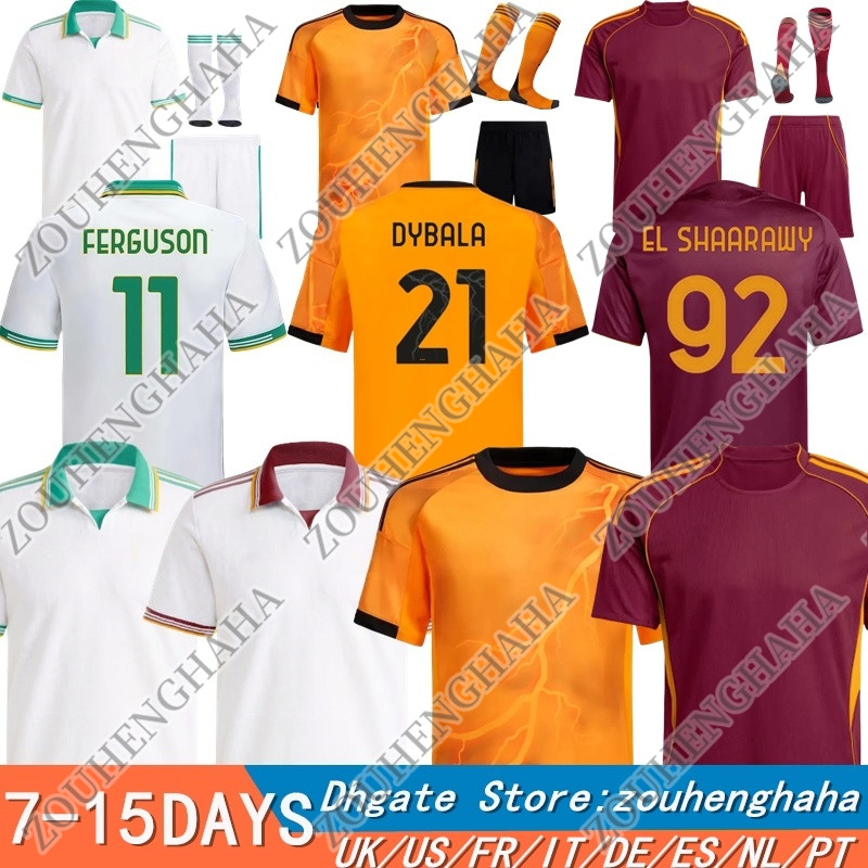 25 26 Maglia FERGUSON Third Soccer Jerseys 2025 2026 PELLEGRINI home Away Pellegrini KONE CRISTANTE Dovbyk DYBALA Football Jersey Shirts Kit Players fans Men Kids