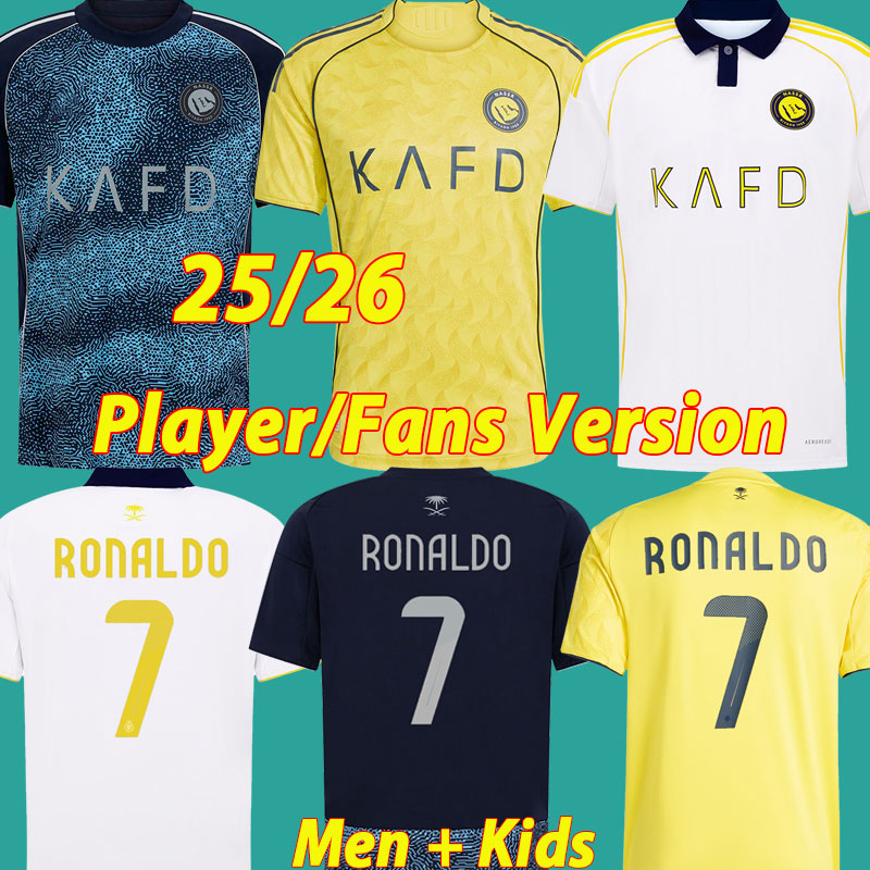 25 26 Al Nassr FC soccer Jerseys Training Ronaldo 2025 2026 Home Away Player Fans Gonzalo PEDRO BROZOVIC COMAN men kids OTAVIOFootball shirt Al-Nassr jerseys