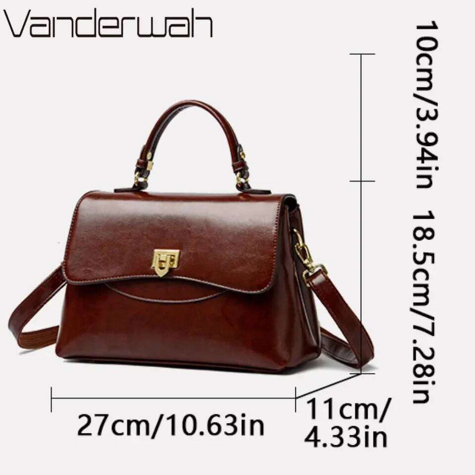 Large Capacity Multilayer Shoulder Messenger Bag High Quality Leather Handbag Women Designer Crossbody Sac Female Tote