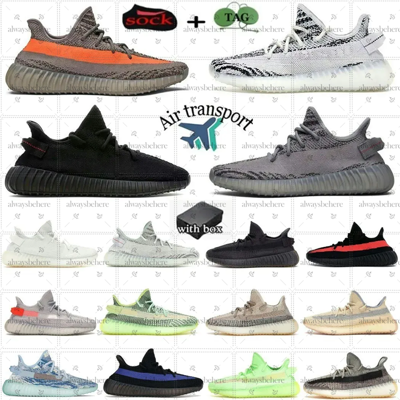 Designer Shoes Mens Womens 350s Running Shoes classic 350 Sneakers Black Red Bred White Carbon Casual Shoes Outdoor Sports Trainers High Quality Shoes Fast Shipping