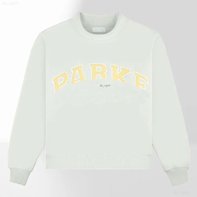 Parke Sweatshirt Womens Autumn Loose Fit Letter Print Hoodie Sweatshirt Cotton Long-Sleeve Pullover Hooded Top For Daily Casual Wear Parke Mockneck Sweatshirt 423