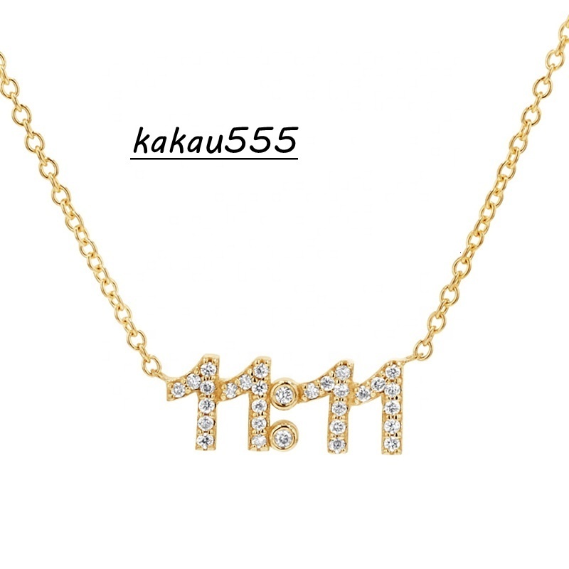 Milskye Minimalist 14k Gold Jewelry 925 Sterling Silver Custom 11 11 Diamond Necklace