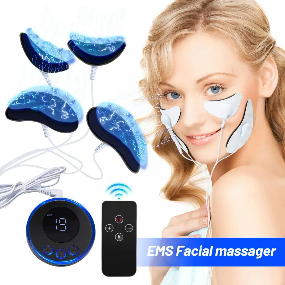 EMS Facial Massager Eye Face Lift Skin Tightening Anti-Wrinkle V-Shaped Face Muscle Stimulator Beauty Device 250820