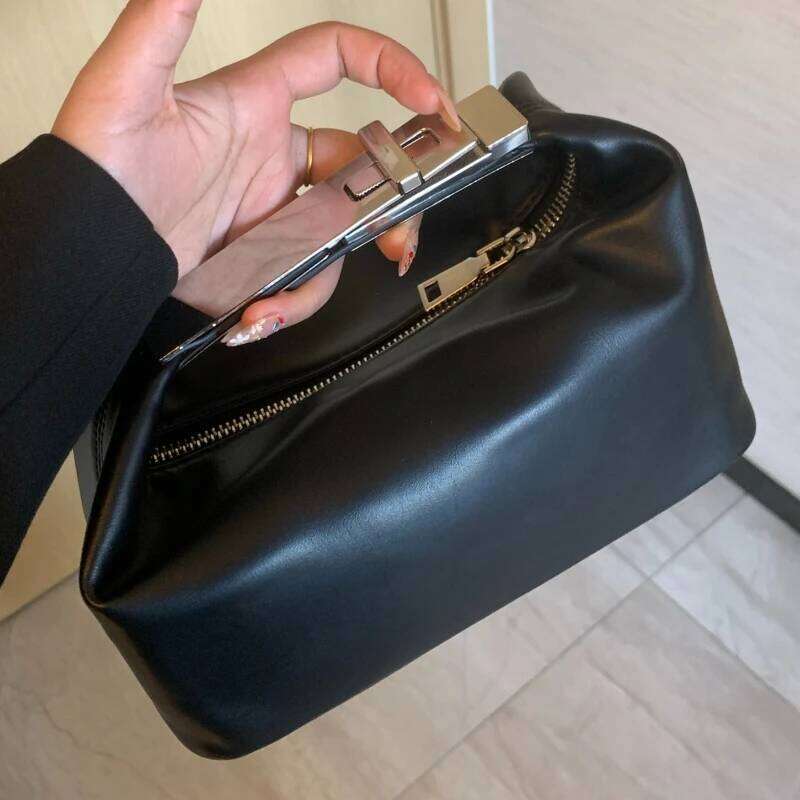 Genuine Leather Handbag Women New Elegant Fashion Exquisite Black Crossbody Bags High Quality Trend Designer Shoulder Bag