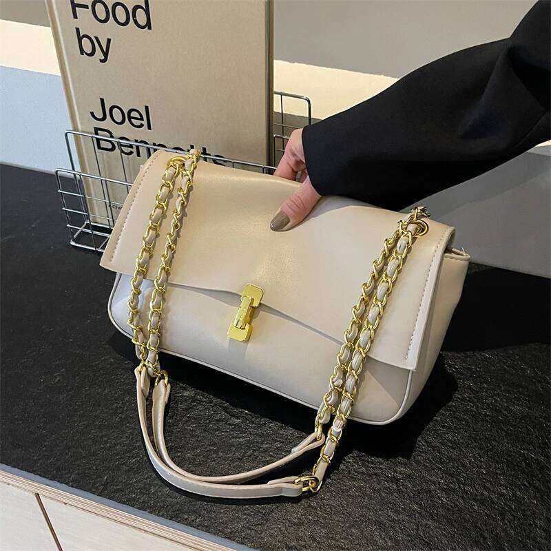 Popular Women Handbag Genuine Leather Crossbody Shoulder Purse Messenger Ladies Chic Fashionable Everyday Bag