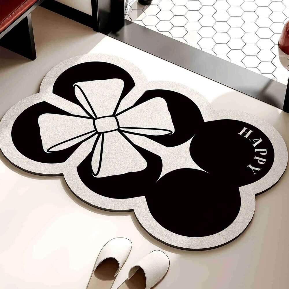 VIKAMA Water Absorbing And Thickened Floor Mat, Non - Slip Foot Mat Bathroom, Bathroom Carpet For Toilet Entrance H260226