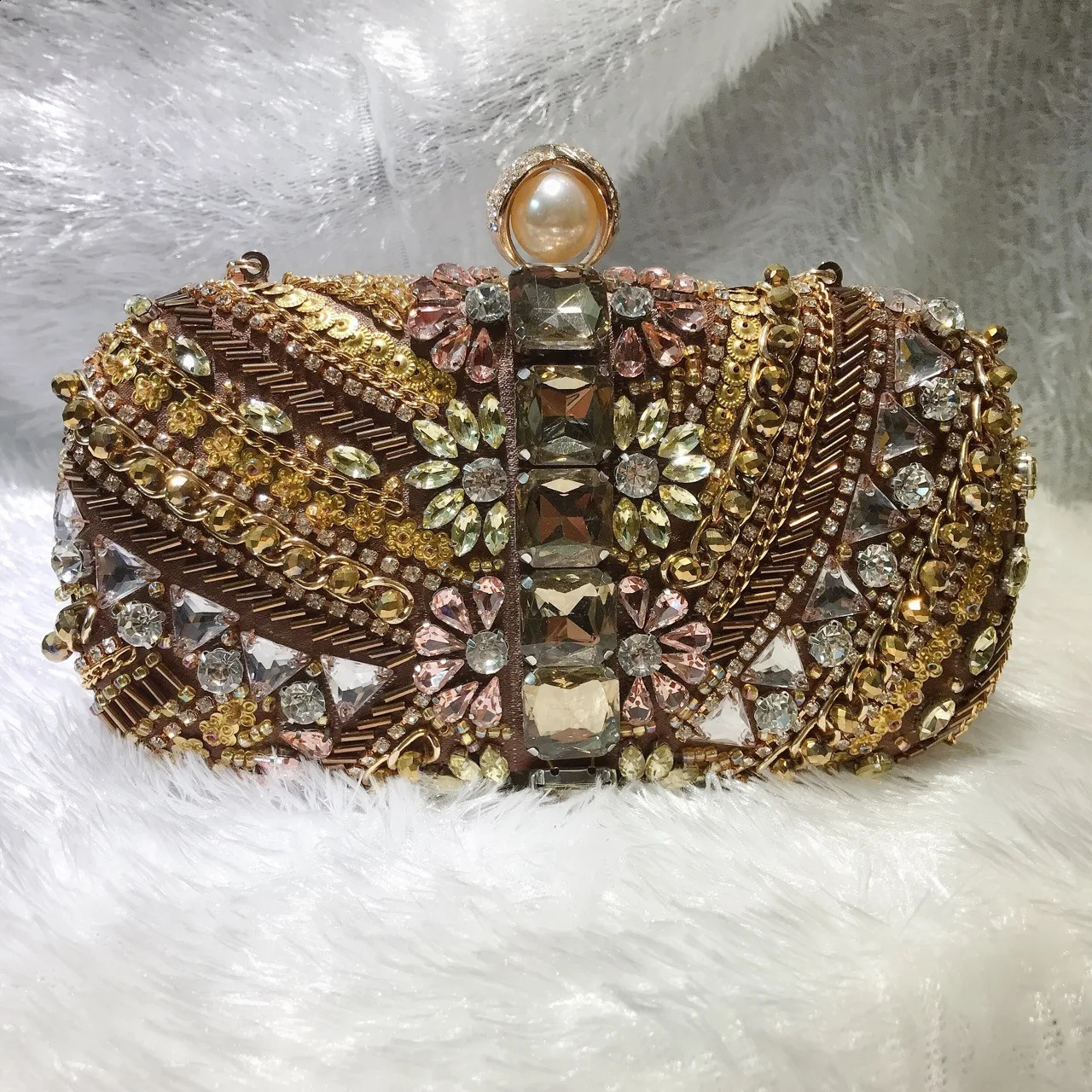 Water Diamond Handbag Crystals Evening Clutch Bags Women Wedding Party Purse Ball Handbags Rhinestone Mini heart bag 250819