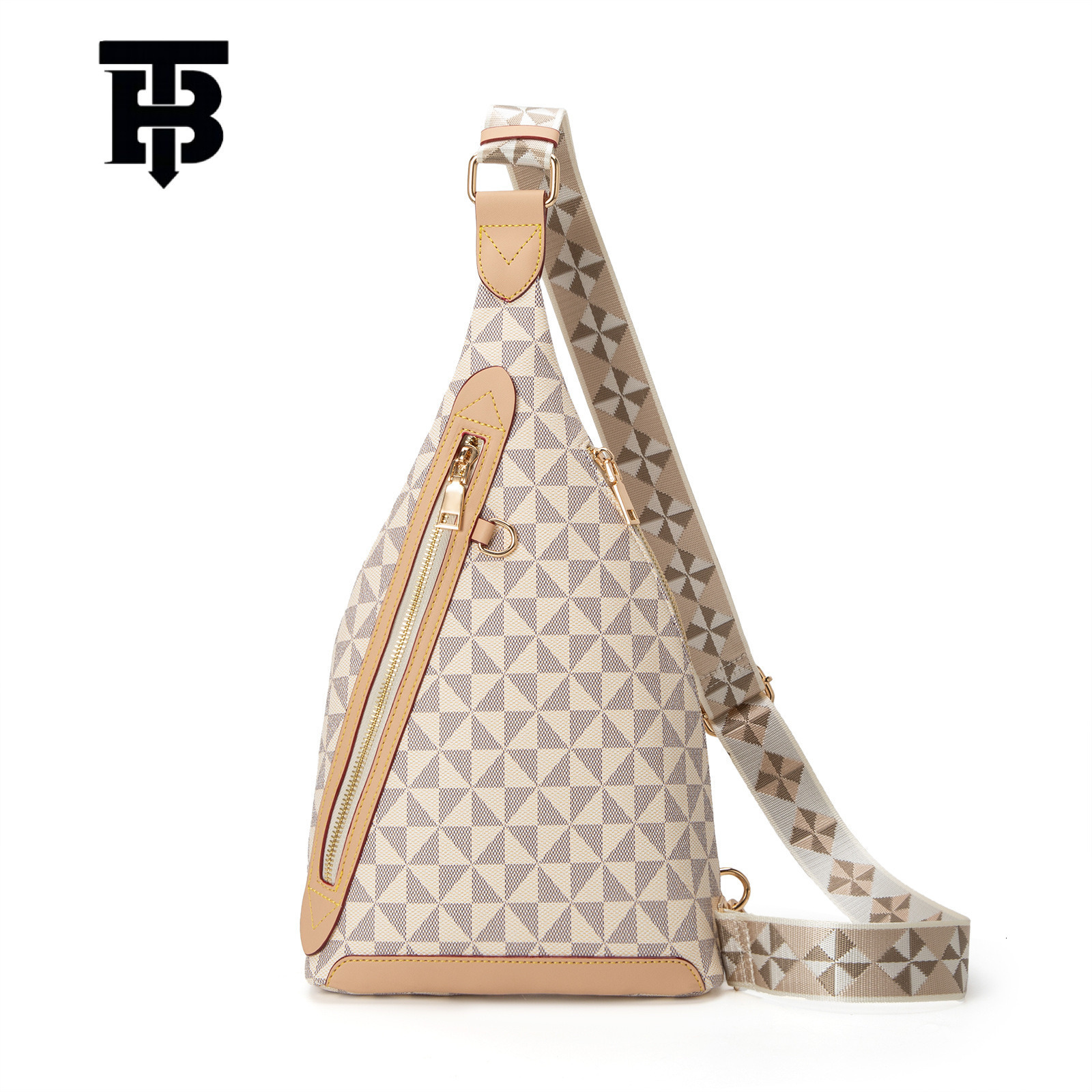 TB BHULAMTE Designer Printed Chest Bag Luxury Bag New Men's And Women's Casual Crossbody Bag Summer Large-capacity Outdoor Travel Chest Bag