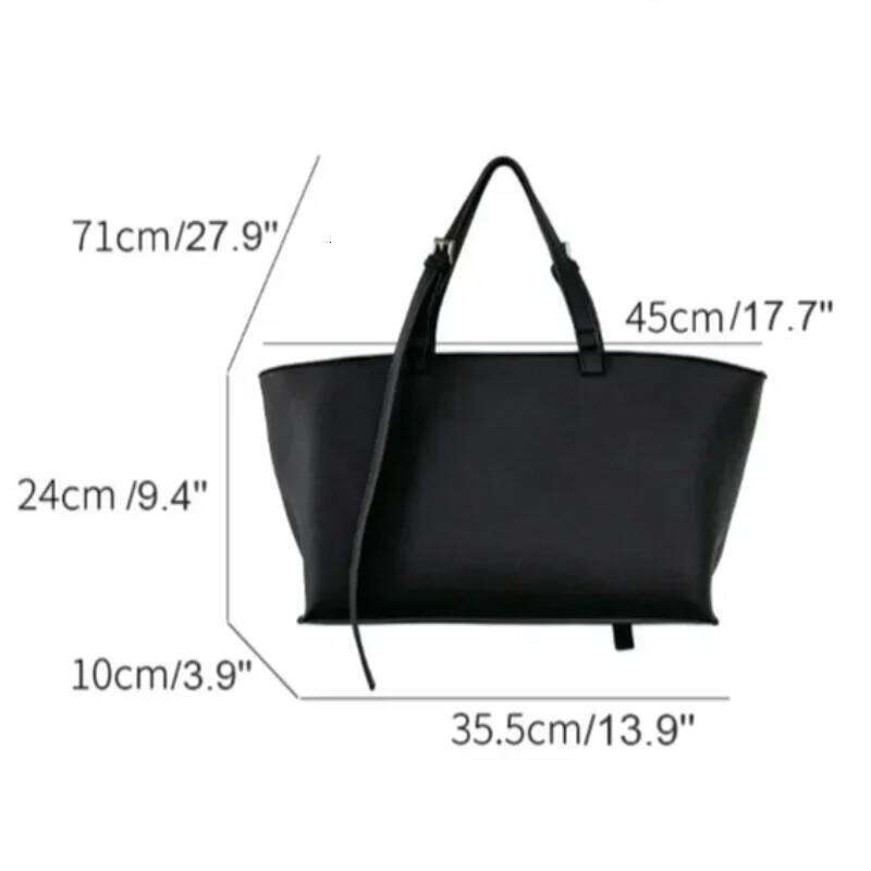 Tote Soft Leather Shoulder Bag 2025 New Fashion Korean Simple Large Capacity Vintage Casual Solid Trend Handbags