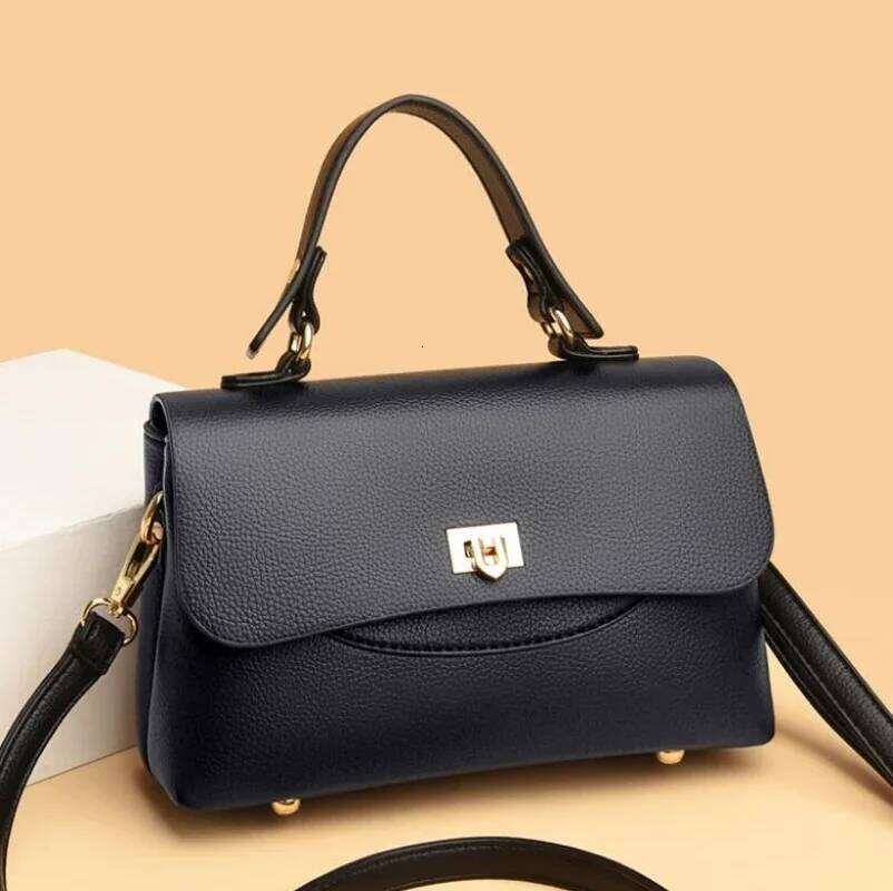 Large Capacity Multilayer Shoulder Messenger Bag High Quality Leather Handbag Women Designer Crossbody Sac Female Tote