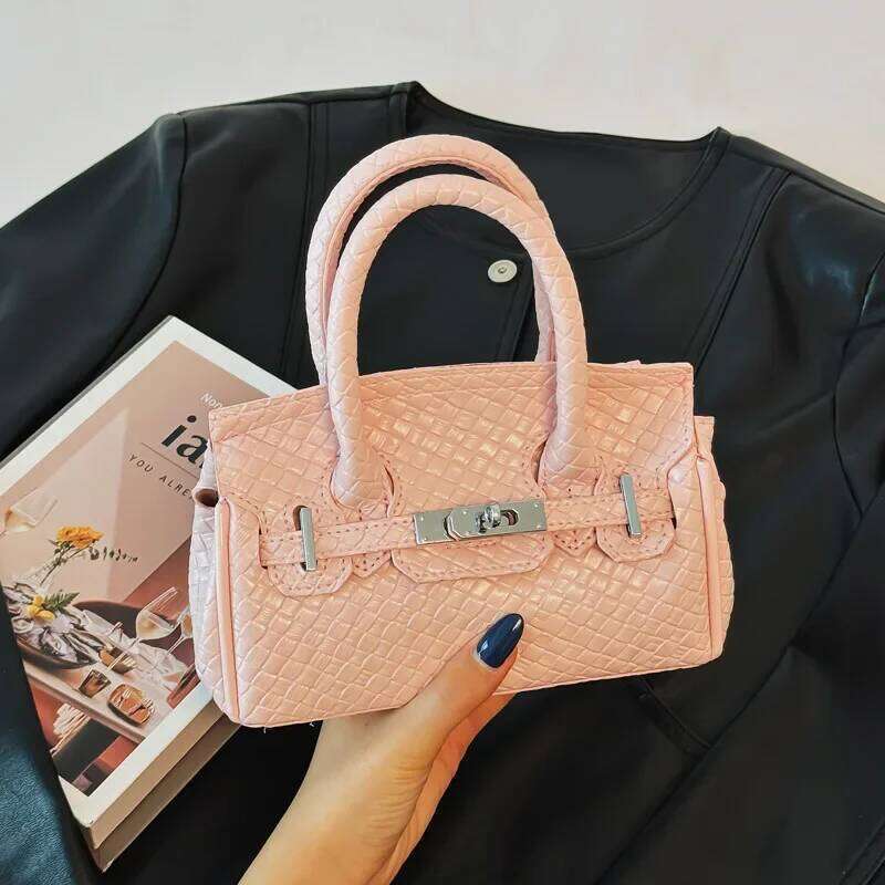 2025 Trendy Light Tote Bag - Emed Pattern, Euro-American Fashion, Spacious Interior, Handheld & Single Shoulder