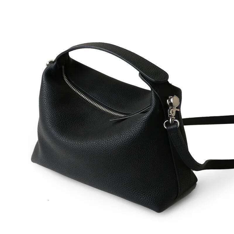 2024 New Women's Female Soft Genuine Leather Handbag Lady Fashion Daily Casual Shoulder Bag Girls Crossbody Messenger
