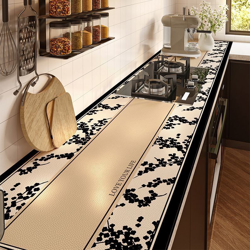 Tampon de protection de comptoir de cuisine étanche, permit-toom et à haute température Tablet de table épaissie d'armoire de maison anti-échelle