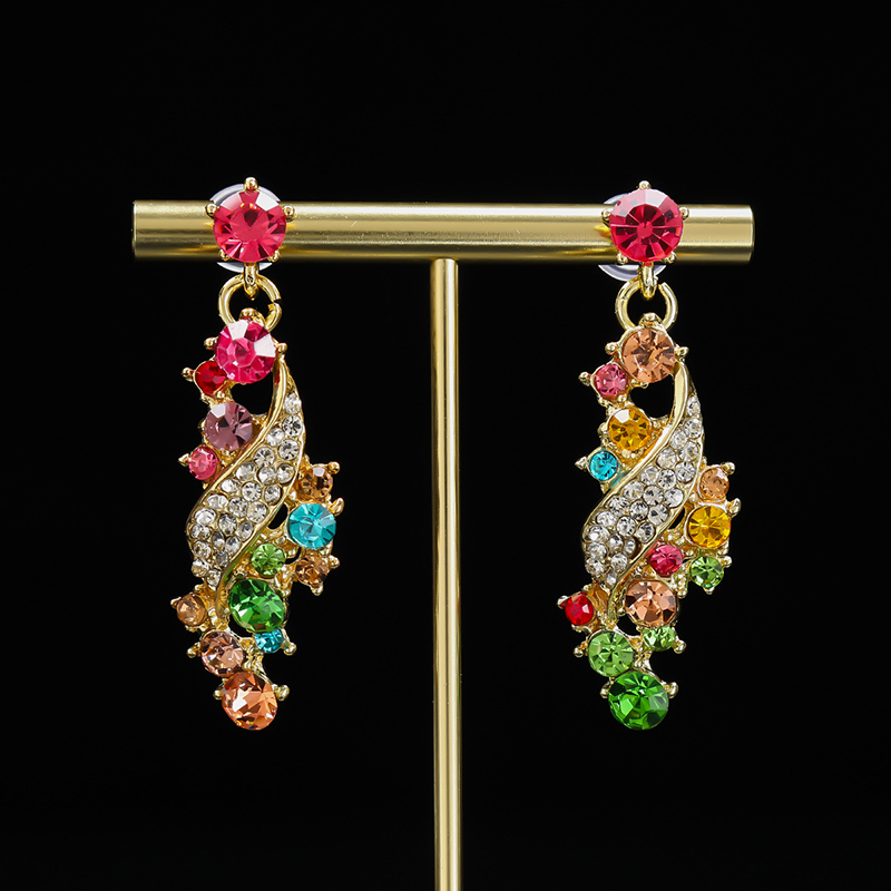 Jewelry Necklaces Pendants Chokers Exaggerated Necklace and Earring Set Collarbone Chain, Decorative Formal Wear Accessory, Retro Fashion Colorful Jew