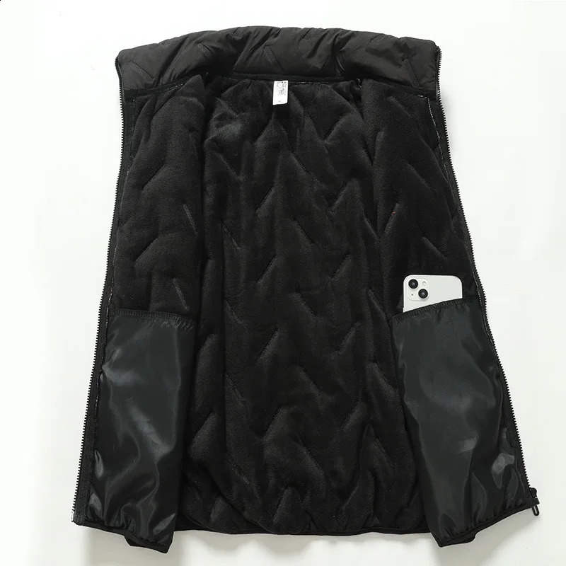 Big Size Clothing Store Vest Men Fleecelined Lightweight Padding Warm Golf Sleeveless Jacket Male Plus Extra Large 10XL Fat 9XL 251023