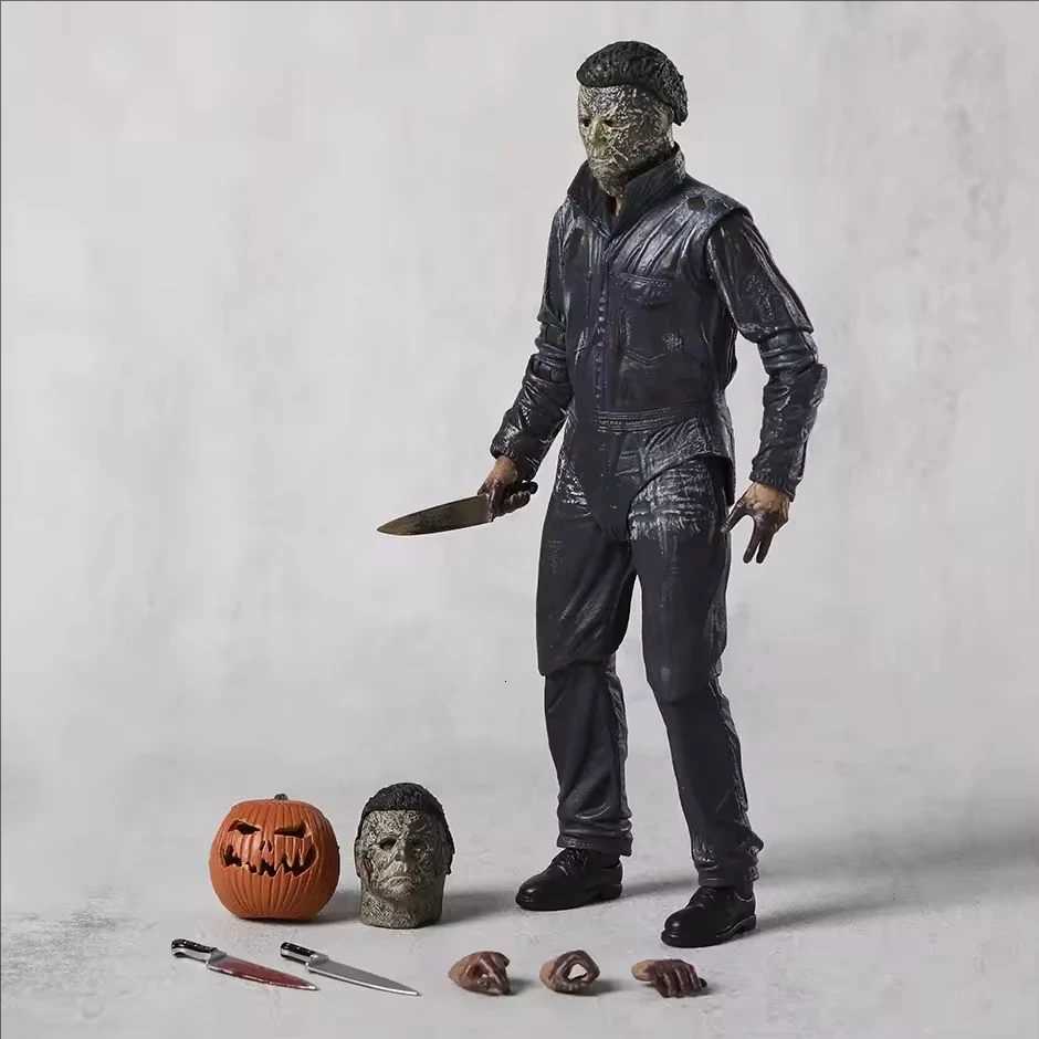 NECA Michael Myers Figure Pumpkin Halloween Ends Ultimate Action Figures Toy Christmas Gift Halloween Horror Decor Toys W250828
