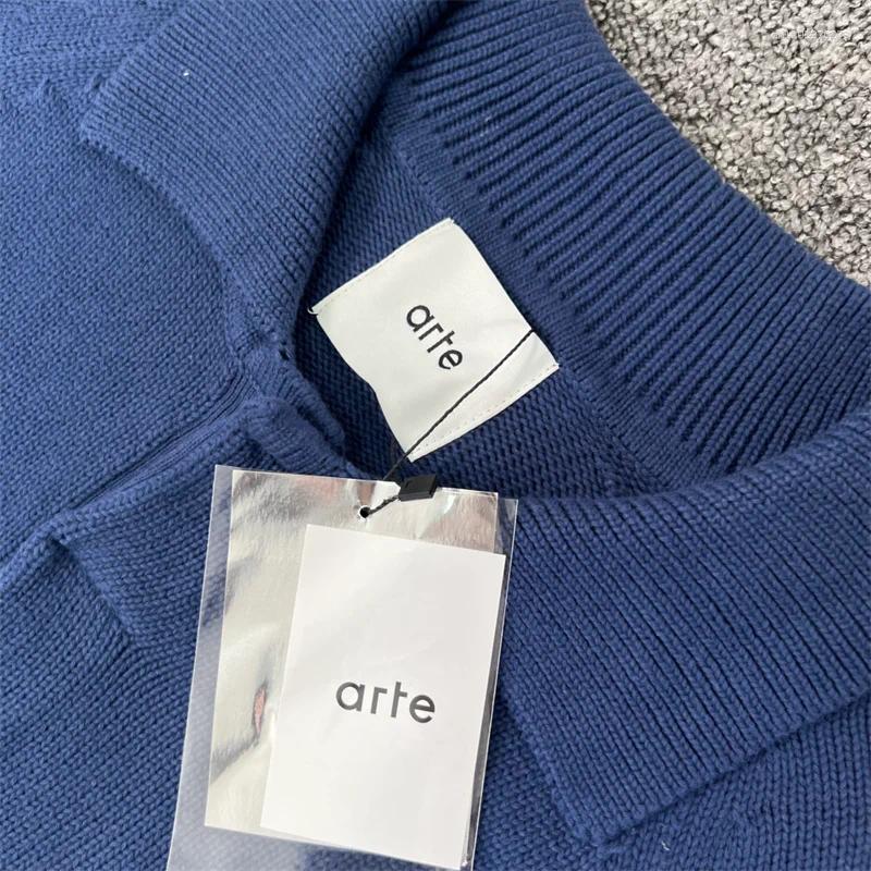 Men's Sweaters Arte Casual Knit Pullovers Men Women 1:1 High Quality Letter Print