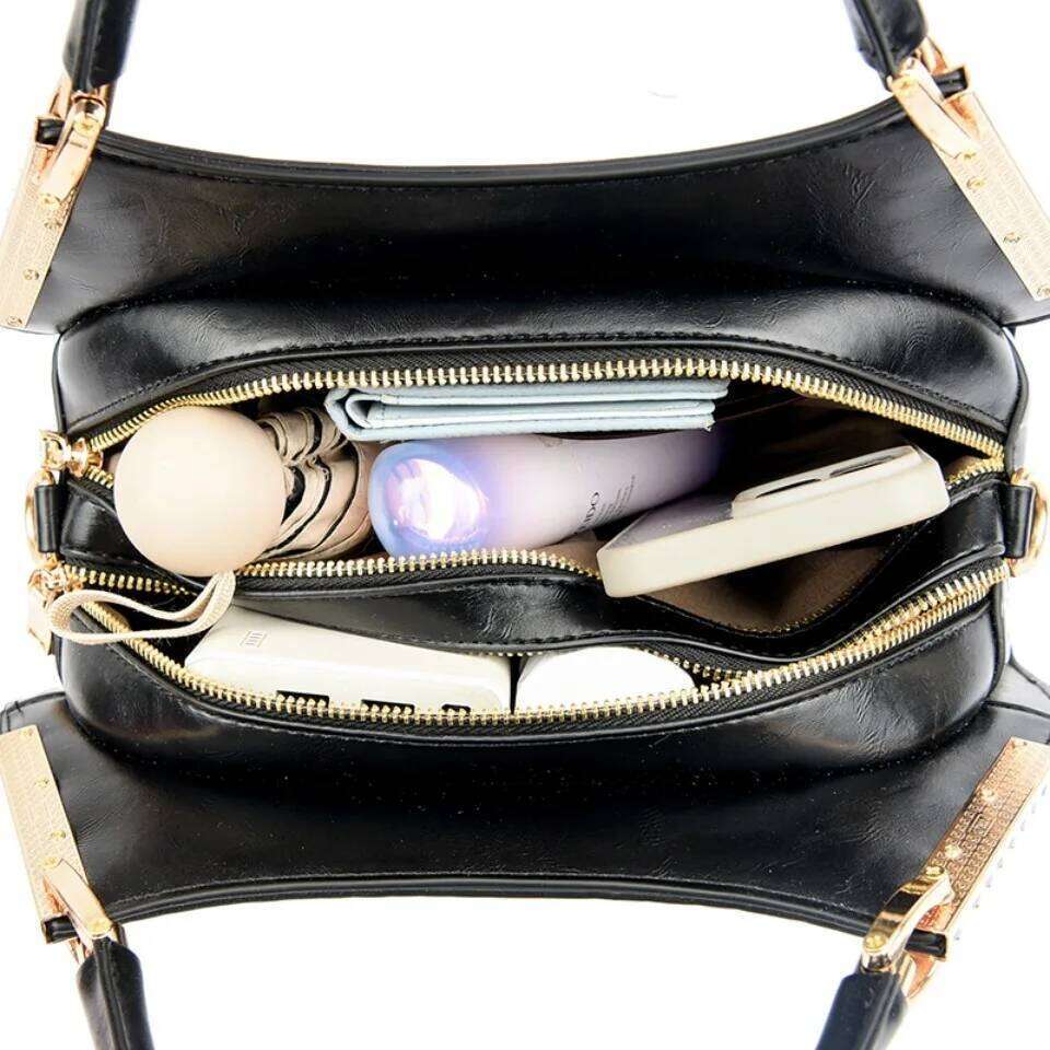 Alligator Patent Leather Shoulder Crossbody Hand For Brand Handbags Women Bags Designer Hobos Two Layers Sac