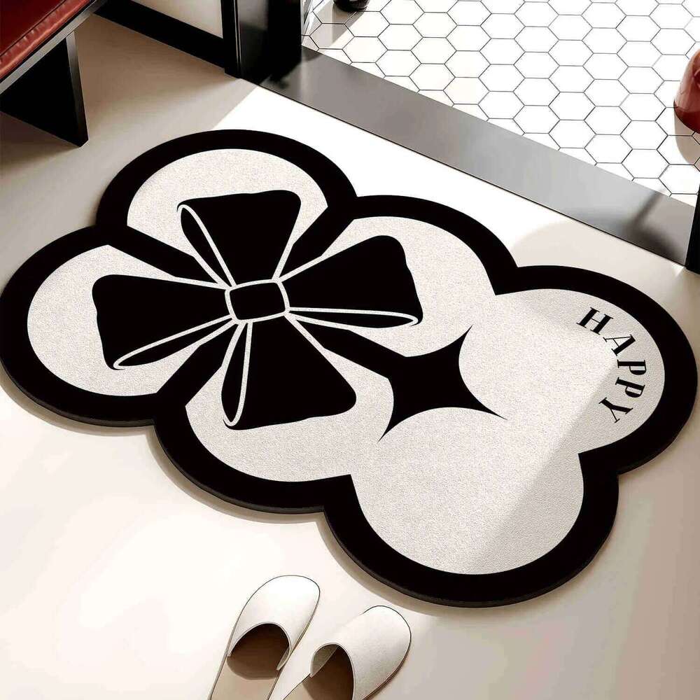 VIKAMA Water Absorbing And Thickened Floor Mat, Non - Slip Foot Mat Bathroom, Bathroom Carpet For Toilet Entrance H260226
