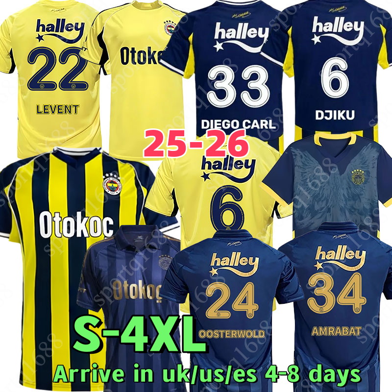 S- 4XL 25 26 Fenerbahce men Soccer Jerseys DZEKO CRESPO ARDA football jersey 25 26 new GULER KAHVECI JOAO PEDRO BATSHUAYI KENT TADIC DZEKO KING KAHVECI