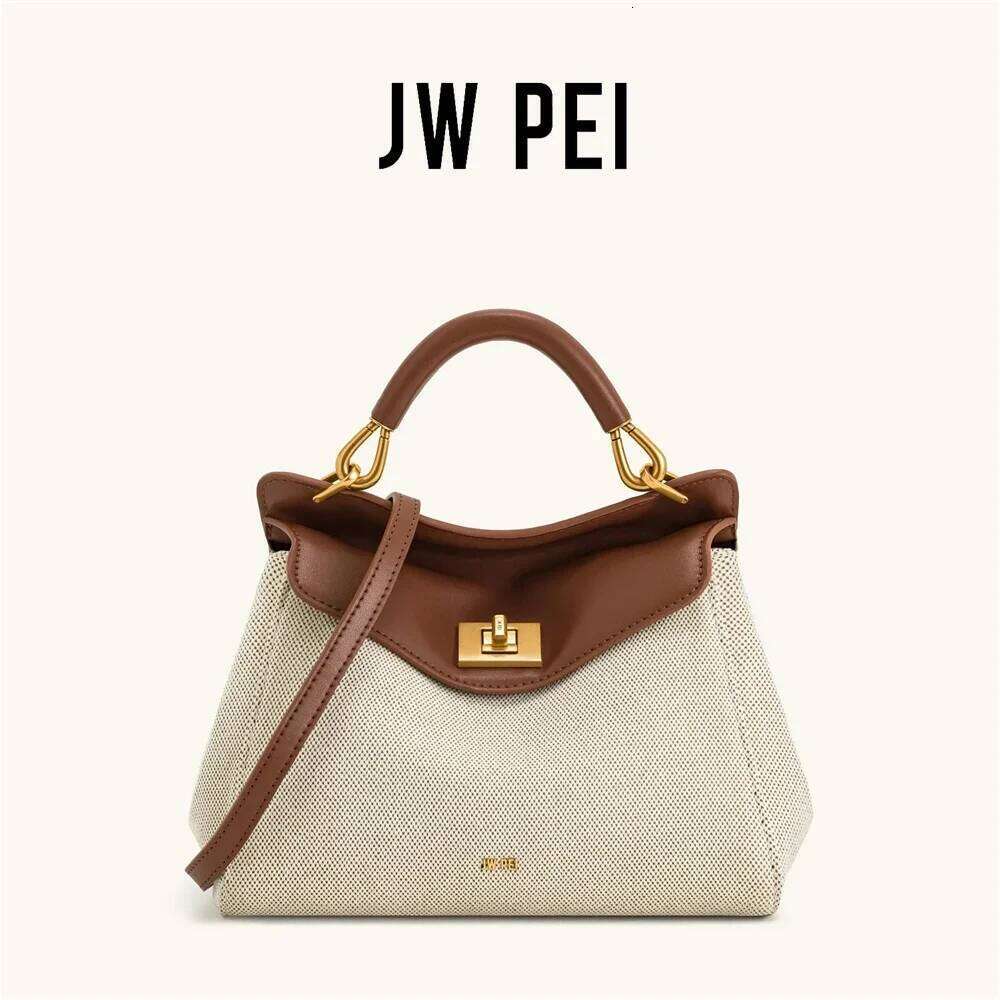 JW PEI Handbag 2025 New Lucia Lock Shoulder Crossbody With High-End Feel, Light And Versatile Women's Bag