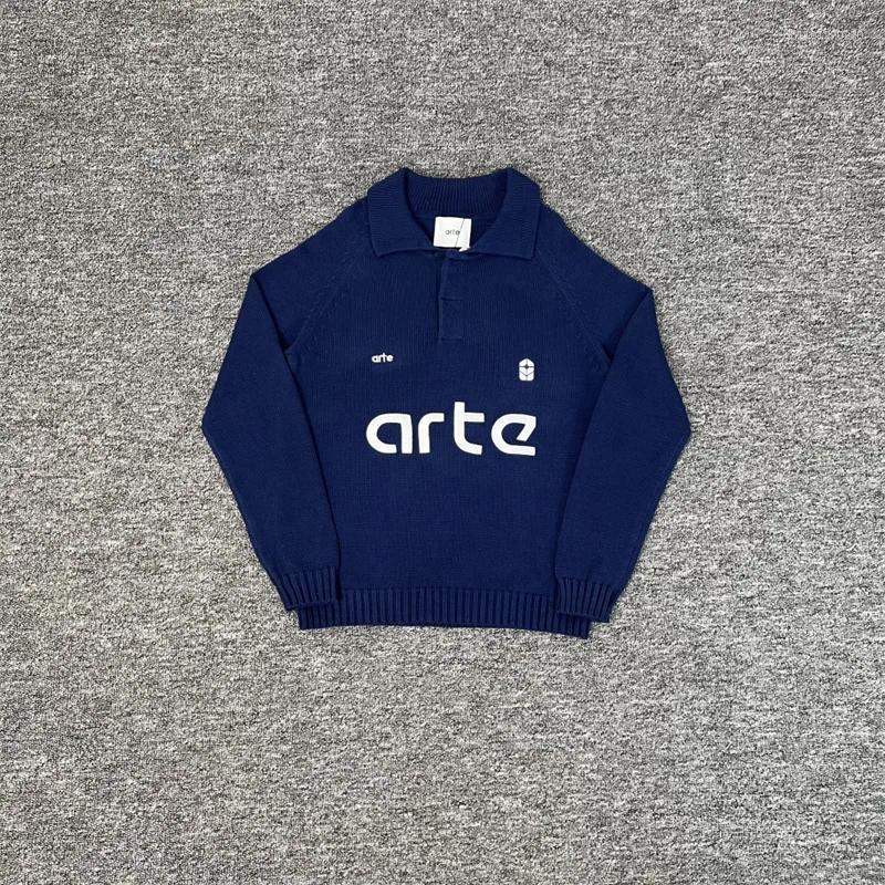Men's Sweaters Arte Casual Knit Pullovers Men Women 1:1 High Quality Letter Print