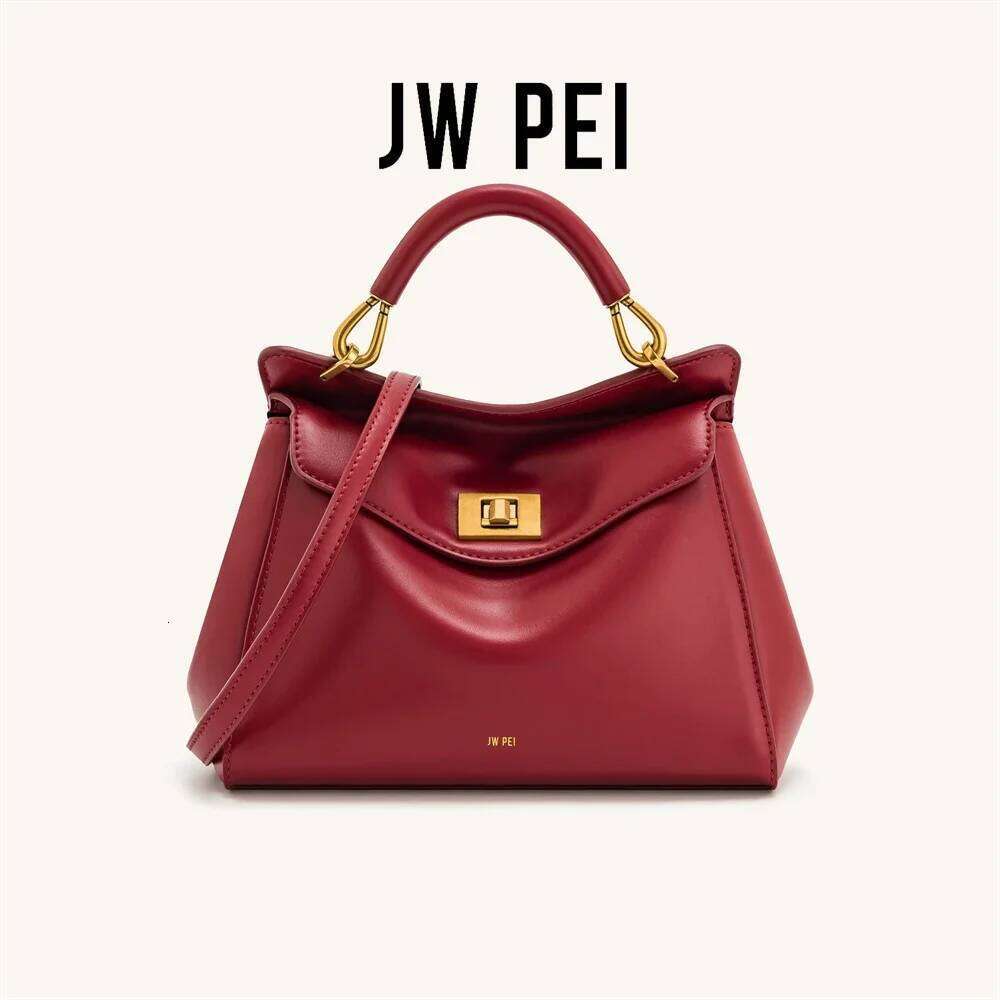 JW PEI Handbag 2025 New Lucia Lock Shoulder Crossbody With High-End Feel, Light And Versatile Women's Bag
