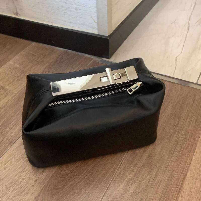 Genuine Leather Handbag Women New Elegant Fashion Exquisite Black Crossbody Bags High Quality Trend Designer Shoulder Bag